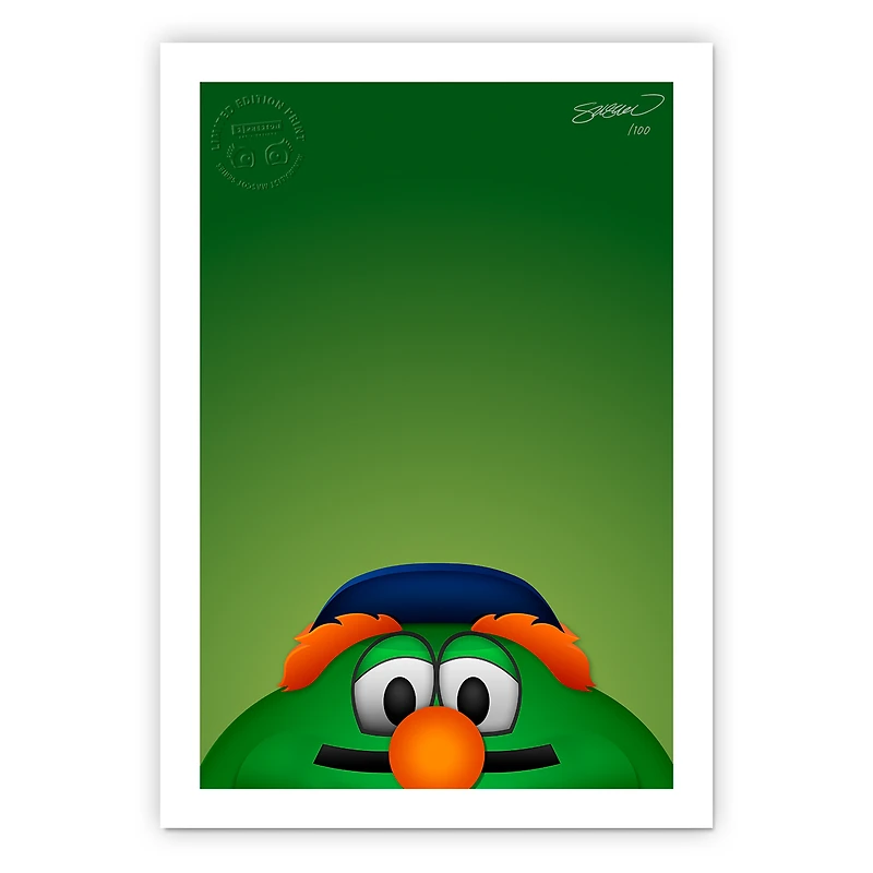 Boston Red Sox 24" x 32" Minimalist Boston Red Sox Mascot Wall Art