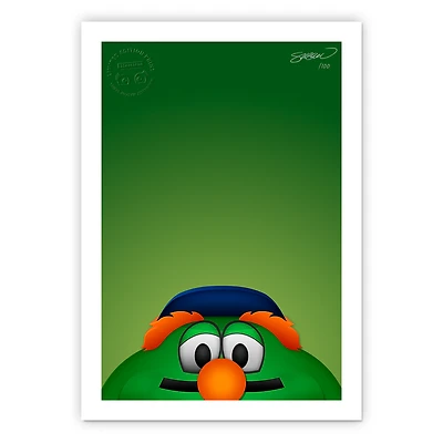 Boston Red Sox 24" x 32" Minimalist Boston Red Sox Mascot Wall Art