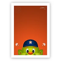 Houston Astros 24" x 32" Minimalist Houston Astros Mascot Wall Art