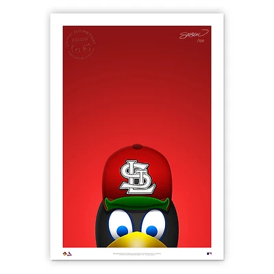 St. Louis Cardinals 24" x 32" Minimalist St. Louis Cardinals Mascot Wall Art