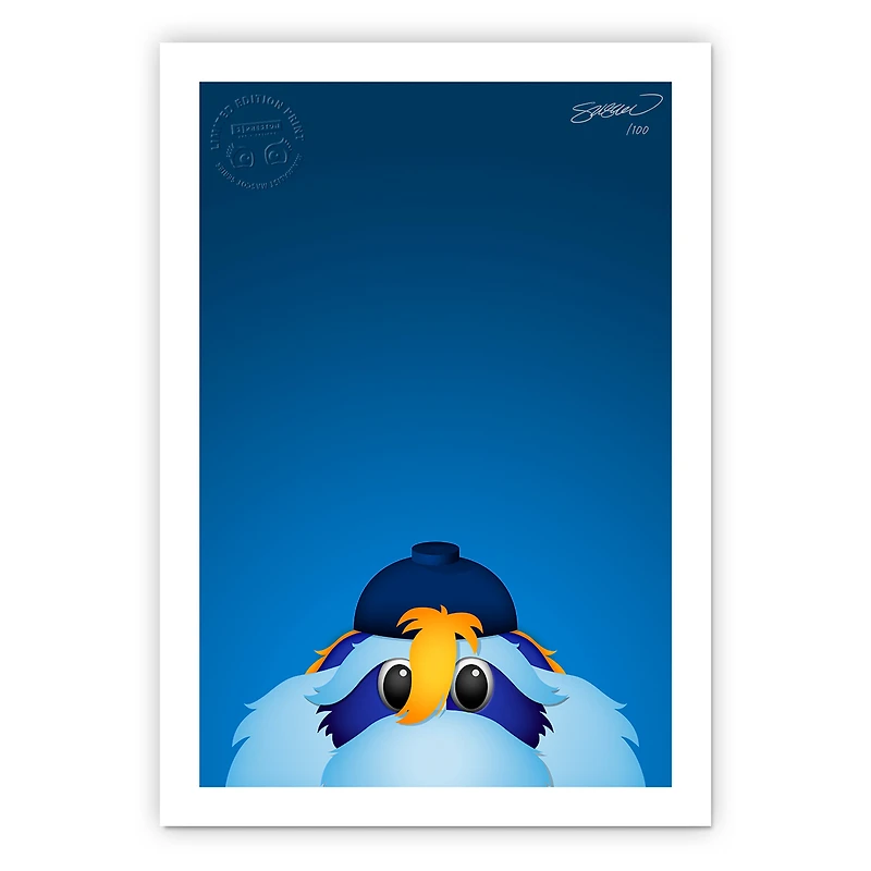 Tampa Bay Rays 24" x 32" Minimalist Tampa Bay Rays Mascot Wall Art