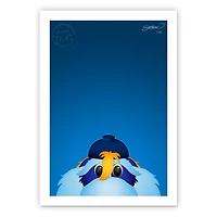 Tampa Bay Rays 24" x 32" Minimalist Tampa Bay Rays Mascot Wall Art