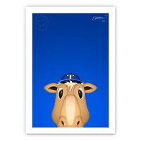 Texas Rangers 24" x 32" Minimalist Texas Rangers Mascot Wall Art