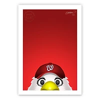 Washington Nationals 24" x 32" Minimalist Washington Nationals Mascot Wall Art