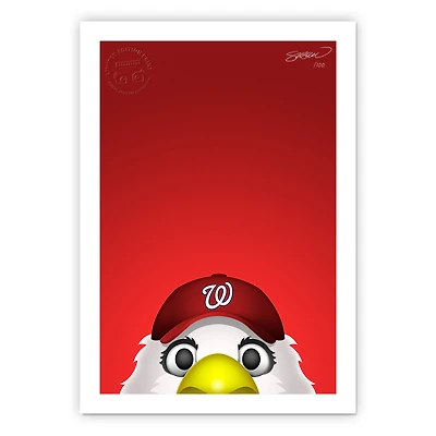 Washington Nationals 24" x 32" Minimalist Washington Nationals Mascot Wall Art
