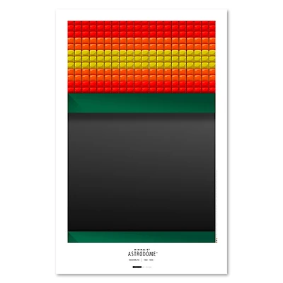 Houston Astros 11" x 17" Minimalist Astrodome Wall Art