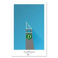 Pittsburgh Pirates 11" x 17" Minimalist Three Rivers Stadium Wall Art