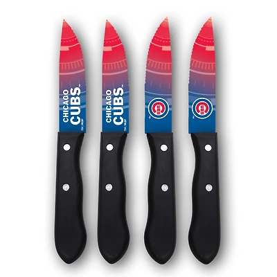 Woodrow Chicago Cubs 4-Piece Stainless Steel Steak Knife Set