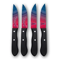 Woodrow Los Angeles Angels 4-Piece Stainless Steel Steak Knife Set