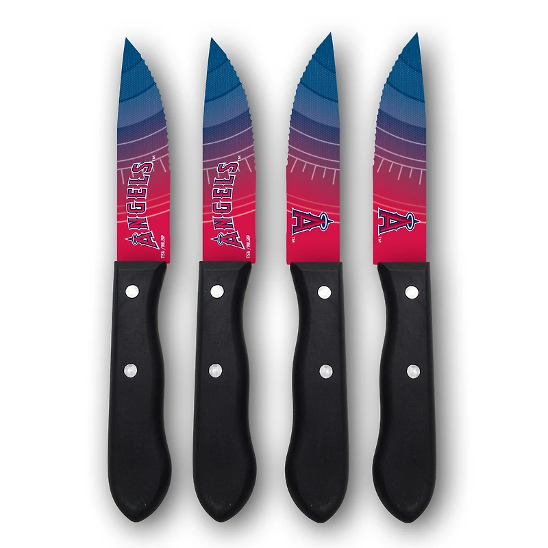 Woodrow Los Angeles Angels 4-Piece Stainless Steel Steak Knife Set