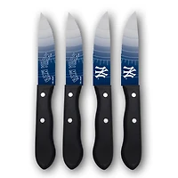 Woodrow New York Yankees 4-Piece Stainless Steel Steak Knife Set