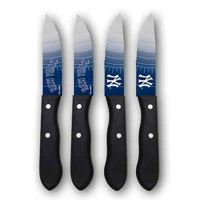 Woodrow New York Yankees 4-Piece Stainless Steel Steak Knife Set