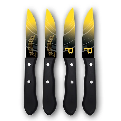 Woodrow Pittsburgh Pirates 4-Piece Stainless Steel Steak Knife Set