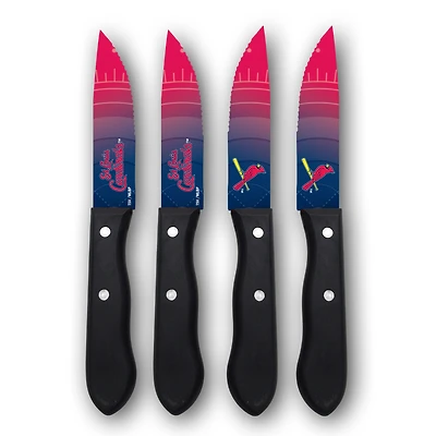 Woodrow St. Louis Cardinals 4-Piece Stainless Steel Steak Knife Set