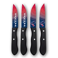 Woodrow Houston Texans 4-Piece Stainless Steel Steak Knife Set