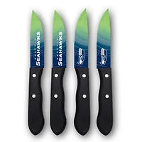Woodrow Seattle Seahawks 4-Piece Stainless Steel Steak Knife Set
