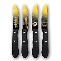 Woodrow Boston Bruins 4-Piece Stainless Steel Steak Knife Set