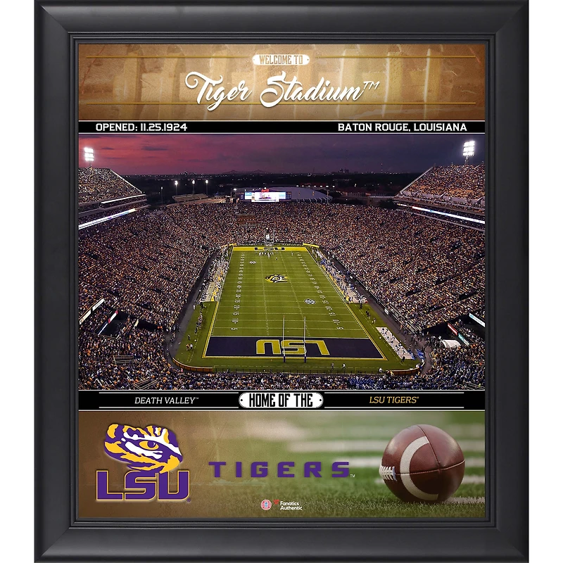 LSU Tigers Framed 15" x 17" Welcome Home Collage