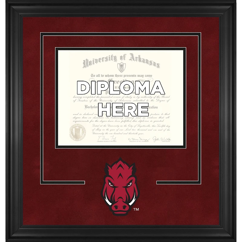 Arkansas Razorbacks Deluxe 8.5" x 11" Diploma Frame with Team Logo