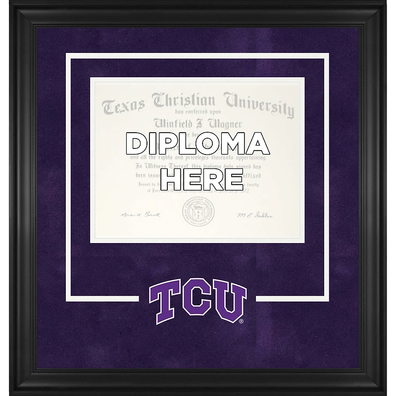 TCU Horned Frogs Deluxe 8.5" x 11" Diploma Frame with Team Logo