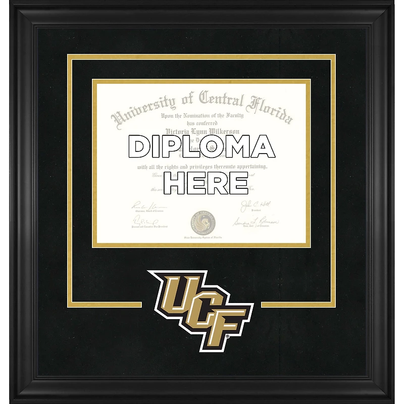 UCF Knights Deluxe 8.5" x 11" Diploma Frame with Team Logo