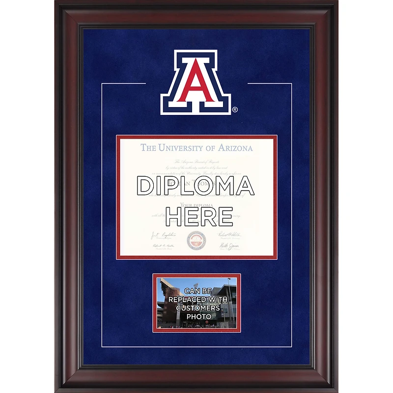 Arizona Wildcats Deluxe 8.5" x 11" Diploma Frame with Team Logo - Insert Your Own 4" x 6" Photograph