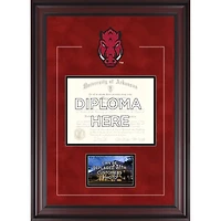 Arkansas Razorbacks Deluxe 8.5" x 11" Diploma Frame with Team Logo - Insert Your Own 4" x 6" Photograph