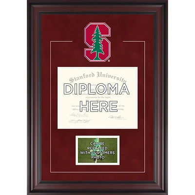 Stanford Cardinal Deluxe 8.5" x 11" Diploma Frame with Team Logo - Insert Your Own 4" x 6" Photograph