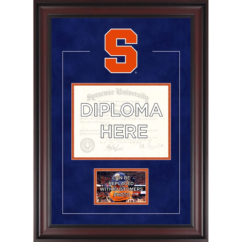 Syracuse Orange Deluxe 8.5" x 11" Diploma Frame with Team Logo - Insert Your Own 4" x 6" Photograph