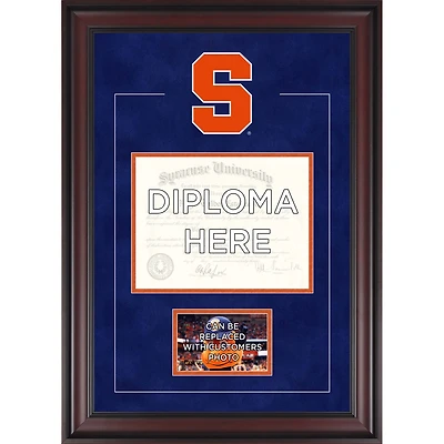 Syracuse Orange Deluxe 8.5" x 11" Diploma Frame with Team Logo - Insert Your Own 4" x 6" Photograph