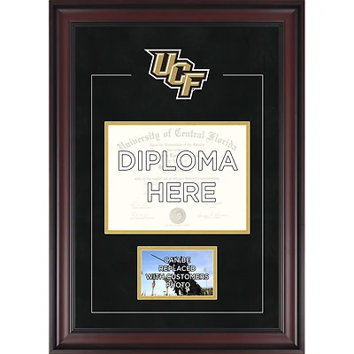 UCF Knights Deluxe 8.5" x 11" Diploma Frame with Team Logo - Insert Your Own 4" x 6" Photograph