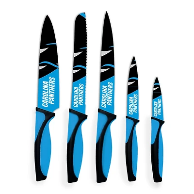 Woodrow Carolina Panthers 5-Piece Stainless Steel Cutlery Knife Set