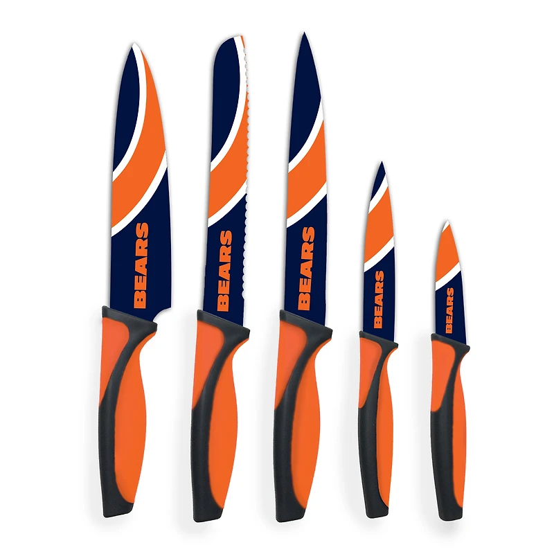 Woodrow Chicago Bears 5-Piece Stainless Steel Cutlery Knife Set