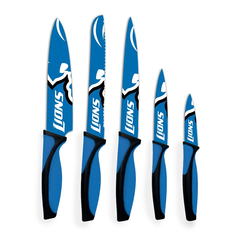 Woodrow Detroit Lions 5-Piece Stainless Steel Cutlery Knife Set