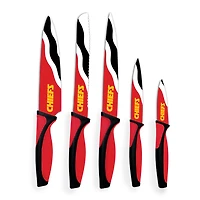 Woodrow Kansas City Chiefs 5-Piece Stainless Steel Cutlery Knife Set