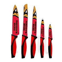Woodrow Chicago Blackhawks 5-Piece Stainless Steel Cutlery Knife Set