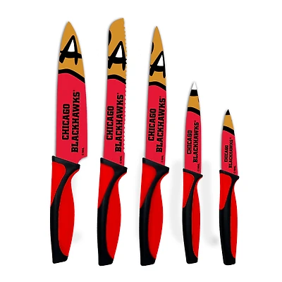 Woodrow Chicago Blackhawks 5-Piece Stainless Steel Cutlery Knife Set
