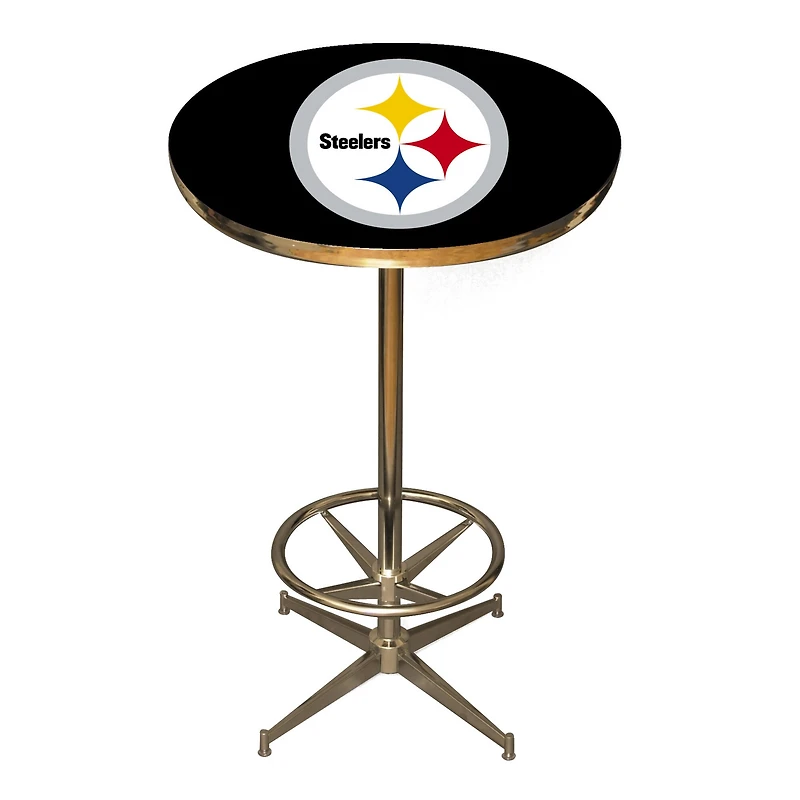 Black Pittsburgh Steelers Pub Table