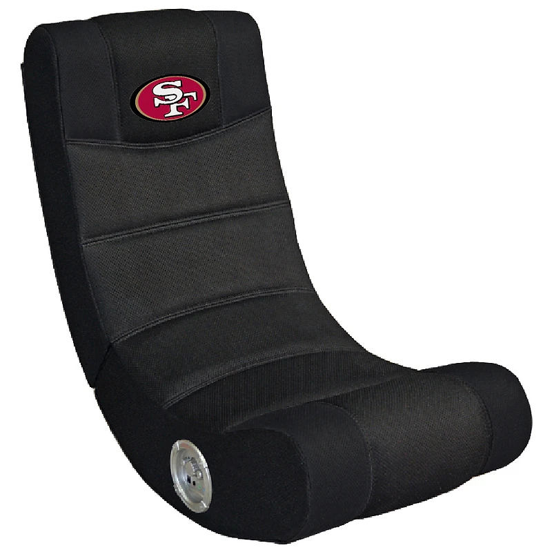 Black San Francisco 49ers Video Chair with Bluetooth