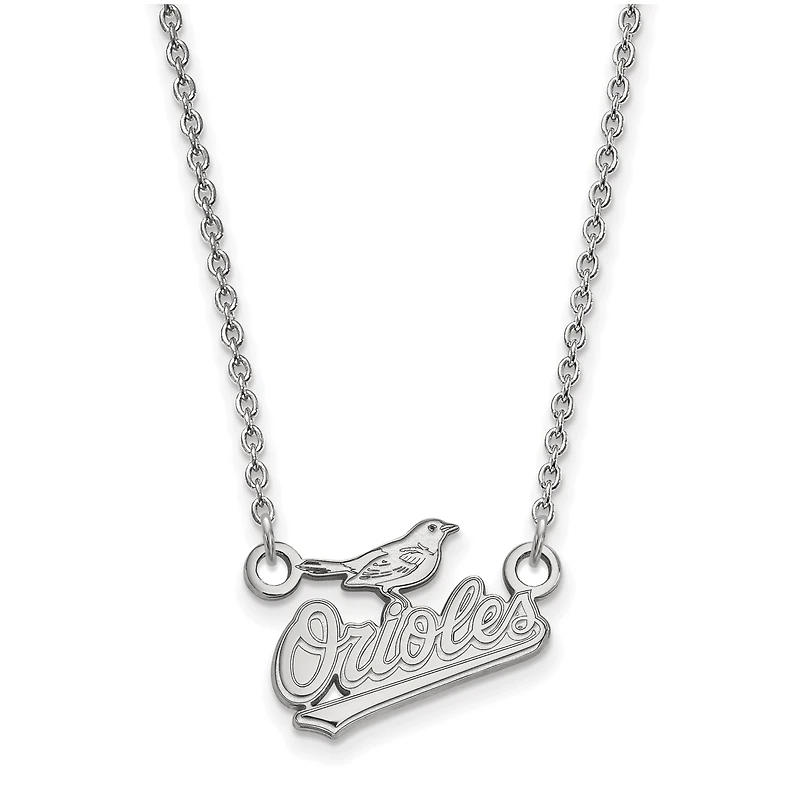 Women's Baltimore Orioles Small Logo Sterling Silver Pendant Necklace