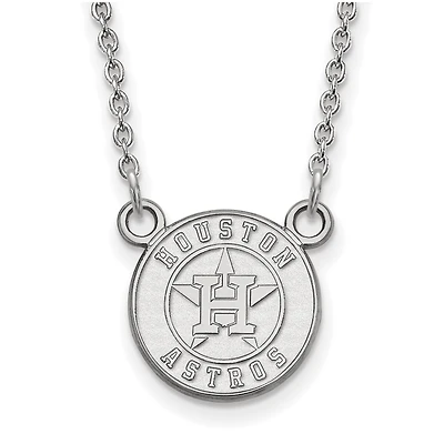 Women's Houston Astros Small Logo Sterling Silver Pendant Necklace