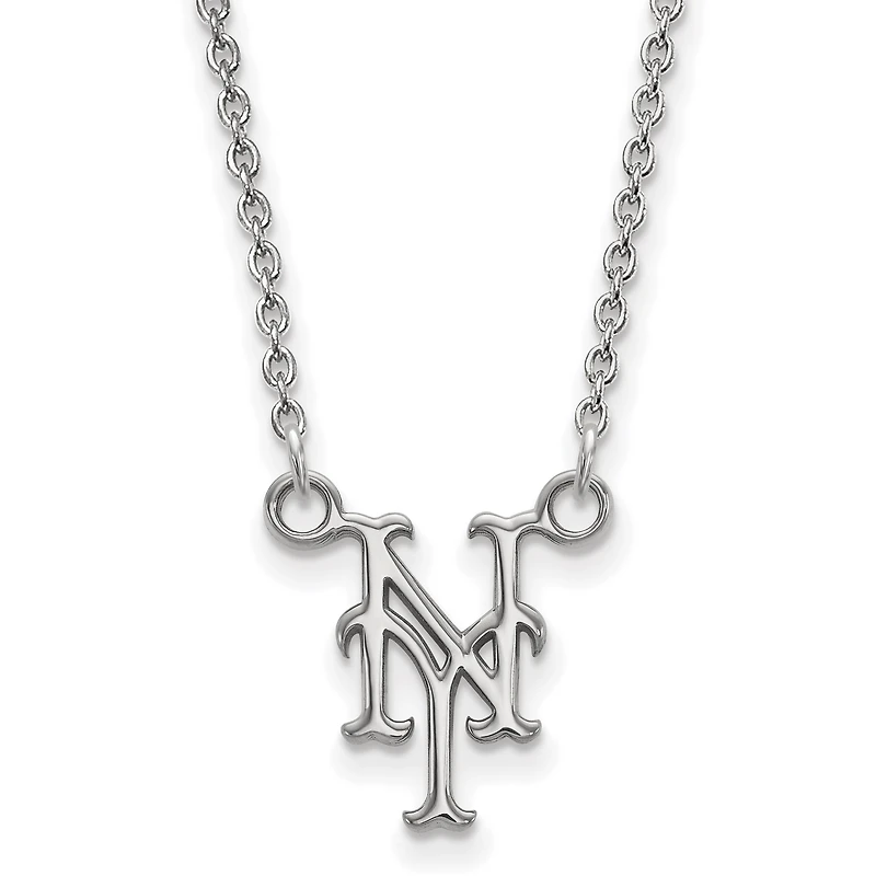 Women's New York Mets Small Logo Sterling Silver Pendant Necklace