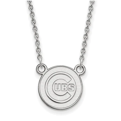 Women's Chicago Cubs Small Logo Sterling Silver Pendant Necklace