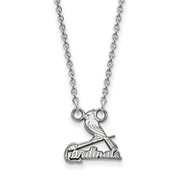 Women's St. Louis Cardinals Small Sterling Silver Pendant Necklace