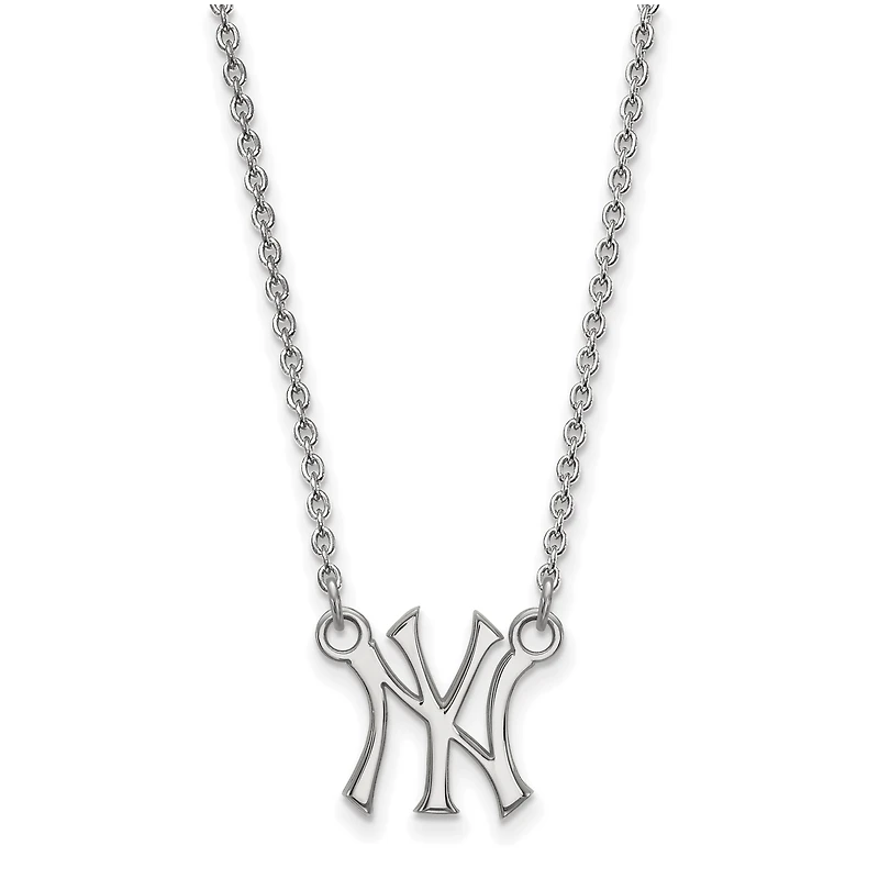 Women's New York Yankees Small Sterling Silver Pendant Necklace