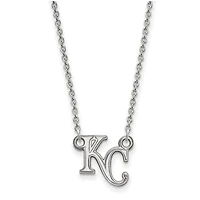 Women's Kansas City Royals Small Sterling Silver Pendant Necklace