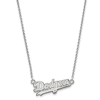 Women's Los Angeles Dodgers Small Logo Sterling Silver Pendant Necklace