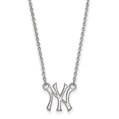 Women's New York Yankees Small Logo Sterling Silver Pendant Necklace