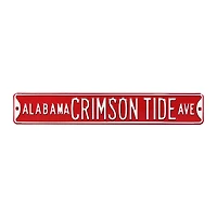 Crimson Alabama Crimson Tide 6" x 36" College Ave Street Sign