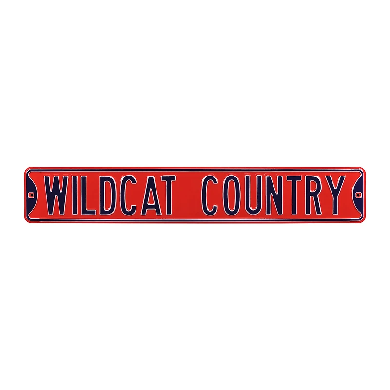 Red Arizona Wildcats 6" x 36" College Ave Street Sign